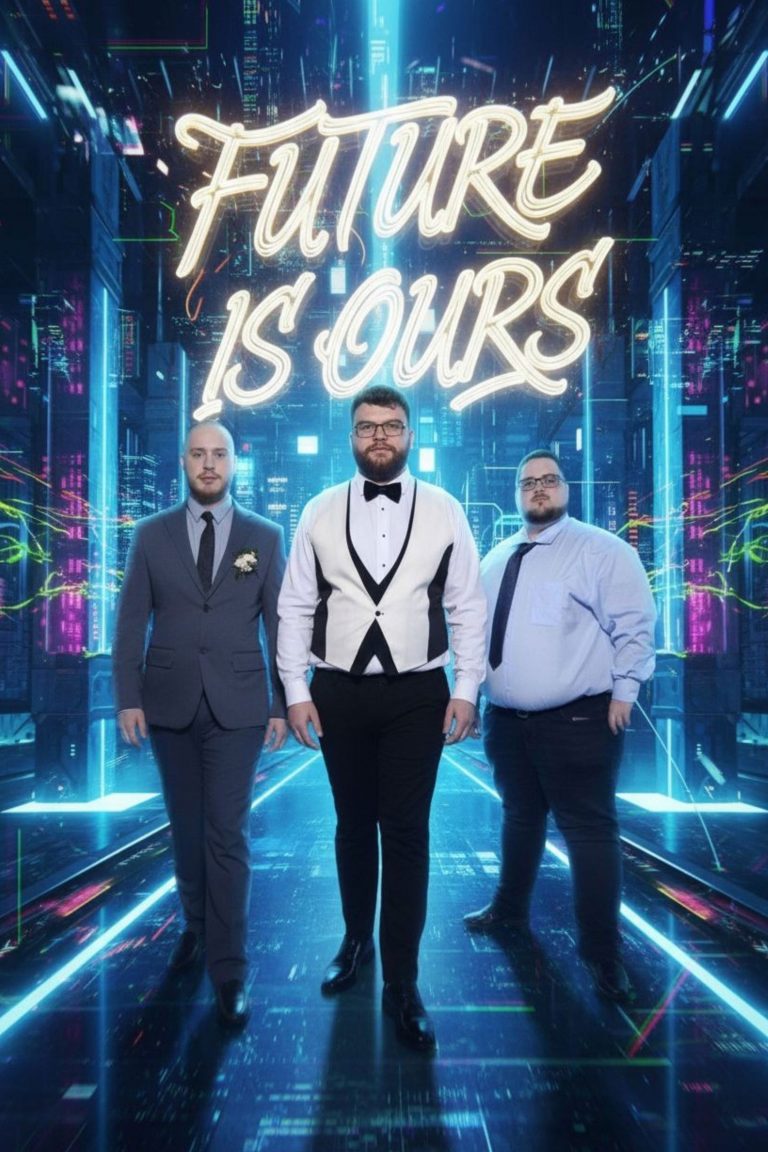 KI-Fotobox – Neon-Stil: Future is ours