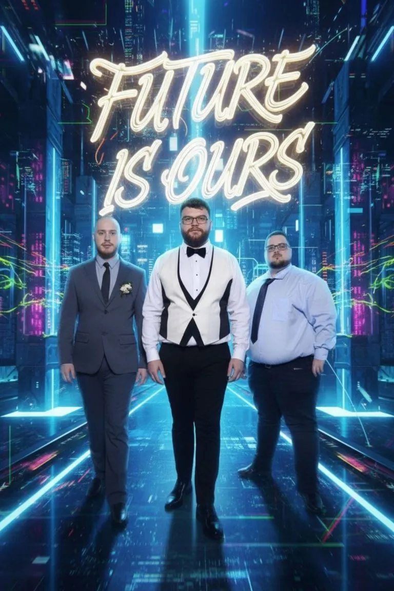 KI-Fotobox – Neon-Stil: Future is ours